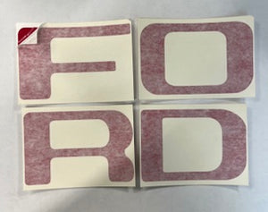1964-66 Ford Truck Tail Gate Letters. Carolina-Classics.com 