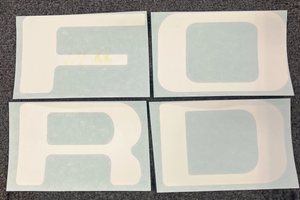 1964-66  White Ford TailGate Letters  Carolina-Classics.com 