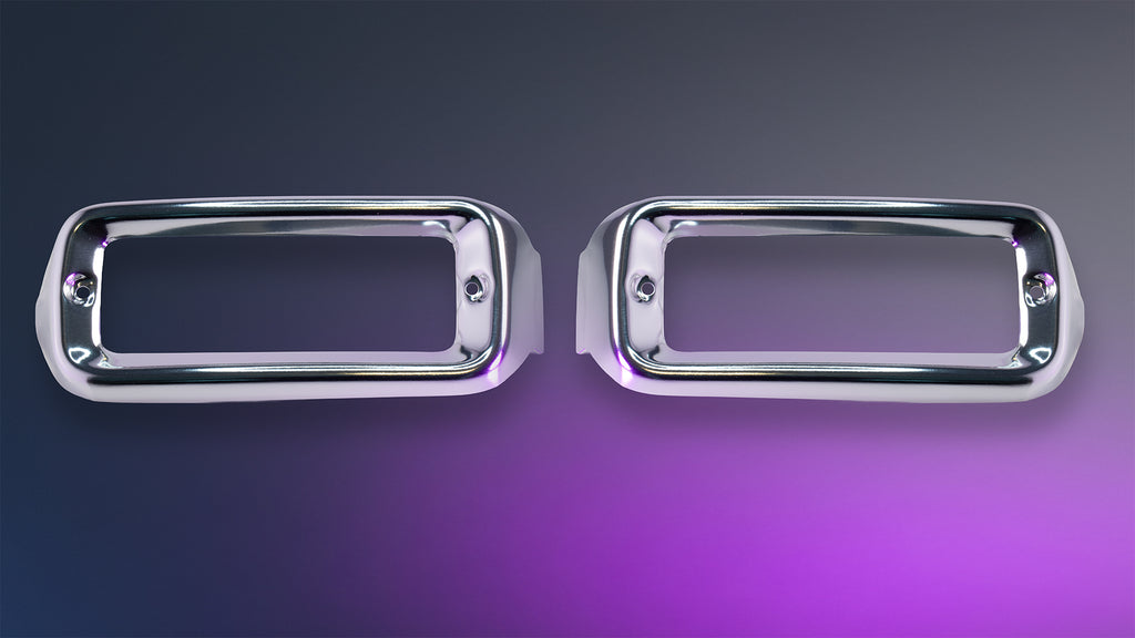 1965-66 Ford Truck Parking Light Bezels USA Made. Carolina-Classics.com 
