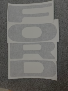 Tailgate Letters (Black) (Fit Styleside Trucks Only With ORIGINAL Tailgate) 1973-79 (CCF-553-B)