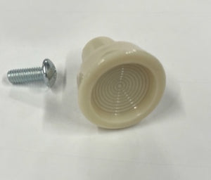 Glove box door knob, (white) 1959-60 (B8C-8101656)