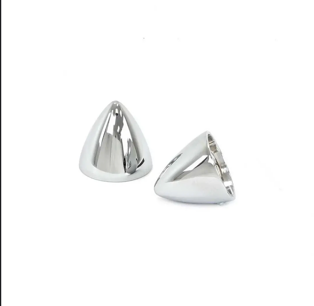 Chrome Door Mirror Bullet Caps - Pair - 53-66 Ford F100 F250. carolina-classics.com 