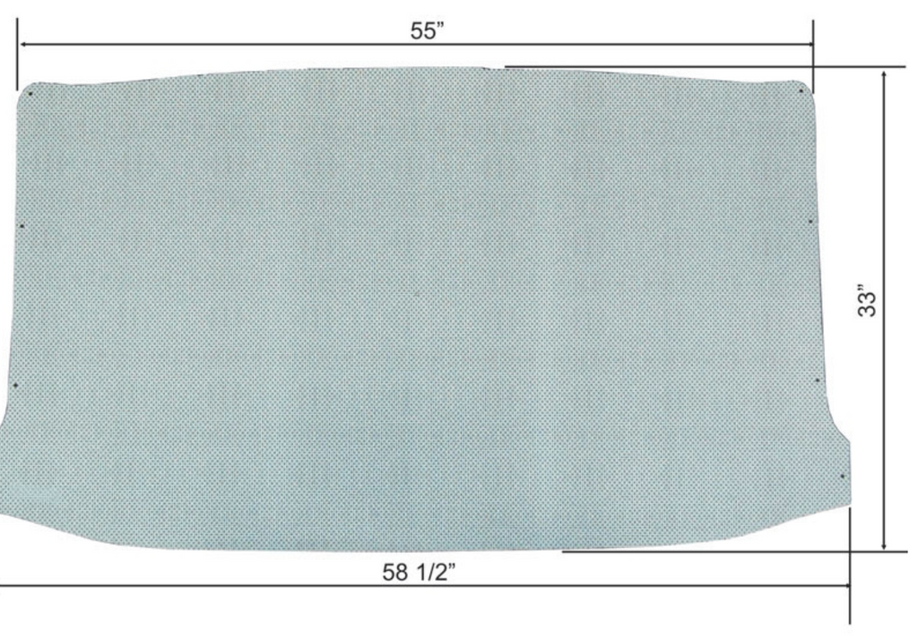 HEADLINER2-PIECE. Unibody 1961-63 LargebackGlass