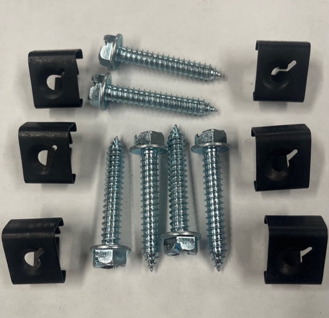 Forearm Clips Arm Rest Screw & Clip Kit, (Includes 6 Screws & 6 Clips) for 1968-72 ...
