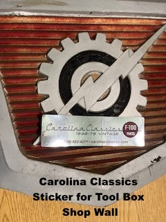 Carolina Classics, Sticker  for  Tool Box, Cooler and Shop Wall   (7142537)