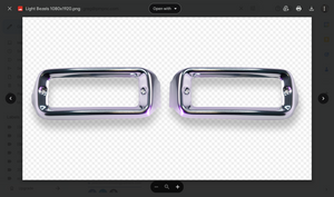 1965-66 Ford Truck Parking Light Bezel USA Made  Carolina-Classics.com 