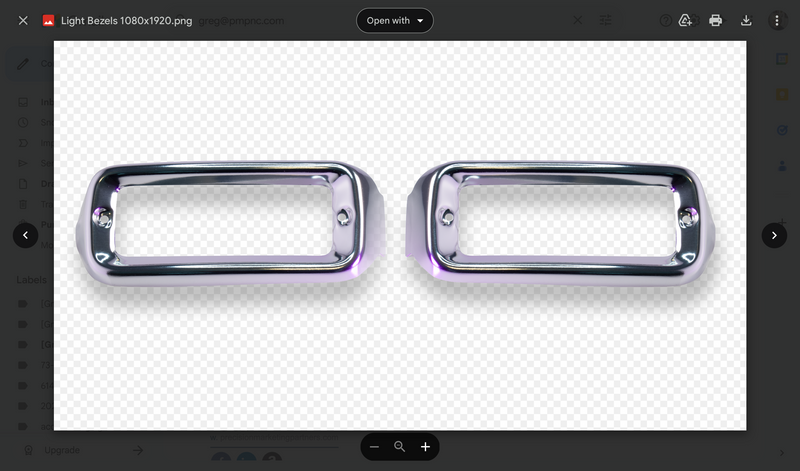 1965-66 Ford Truck Parking Light Bezel USA Made  Carolina-Classics.com 