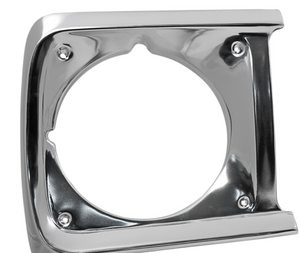 Headlight aluminum bezel (Sold in Pairs) UN-painted (comes with screws) 1970-72 (D0TZ-13064-PR)