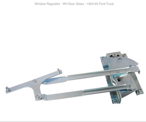 WindowRegulator-RHDoorGlass-1953-55FordTruck Carolina-Classics.com 