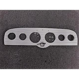 Billet dash panel (6 hole, brushed finish, clear anodized) 1961-66 (C1TZ-17256-A)
