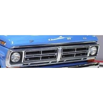 Bright Aluminum Grill Shell (Headlight Doors and Plastic Grill Inserts, not included) 1971-72 (D2TZ-8200-A)