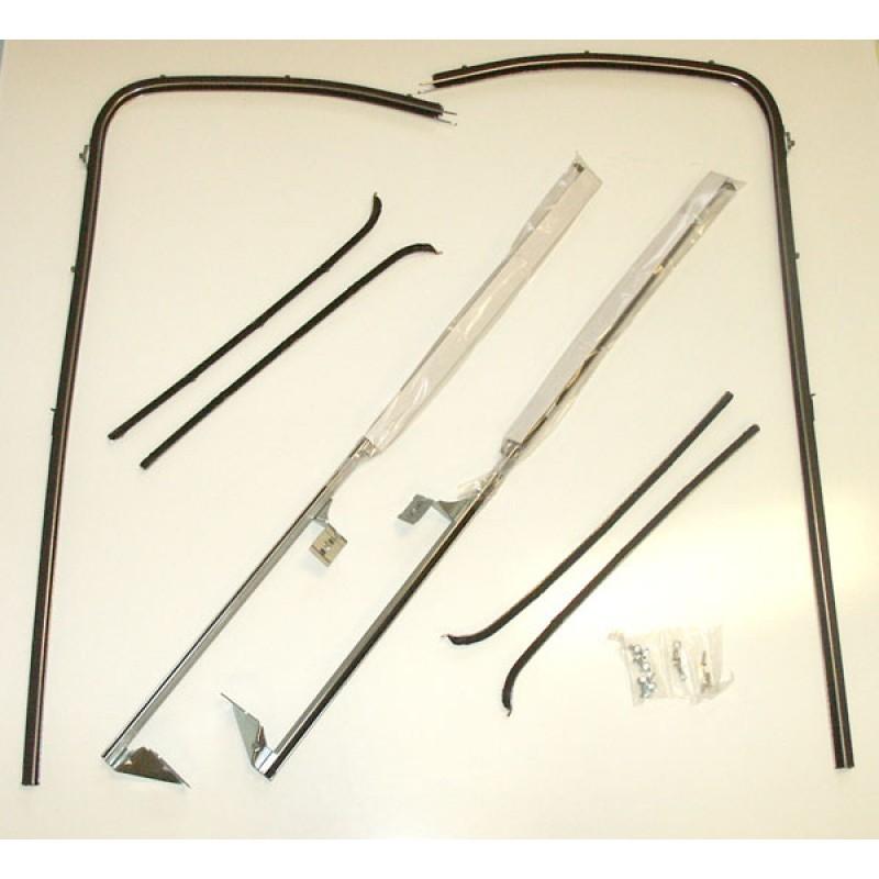 1962 to 1965 Chevy II Nova Lower Door Glass Channel One Pair Left and 1962 to 1965 Chevy II Nova Lower Door Glass Channel One Pair Left and