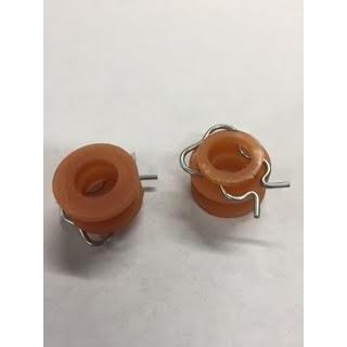 Door Glass Rollers, 1 PAIR, (Plastic, With Clip) 1961-66 (C0AB-6423240-A)