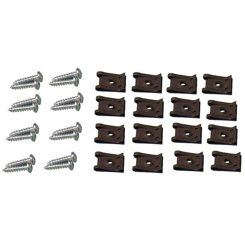 Door access panel screw and clip set (16 screws, and clips, does BOTH doors) 1961-66 (C1TZ-6166-SET)