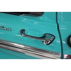 Outside door handles, with buttons, rubber pads, and hardware (sold in pairs only) (1961-66 C1TZ-702350-PR)