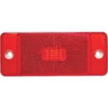 Rear marker light, RED (at the end of the bump on bumpside