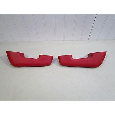 Red original style arm rests, textured (sold in pairs only) 1961-66 (B9A-6242140-PR)