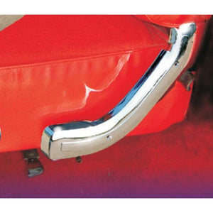 Seat back lower chrome trim (chromed plastic, sold in pairs) 1967-72 (C7TZ-8161694-PR)