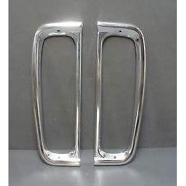 Tail light bezels, sold in pairs only (bright dip anodized aluminum) 1973-79(D3TZ-99279A66-PR)