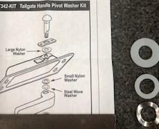 Tailgate handle washer and spacer set, fit's 1964-72 (377342-kit)